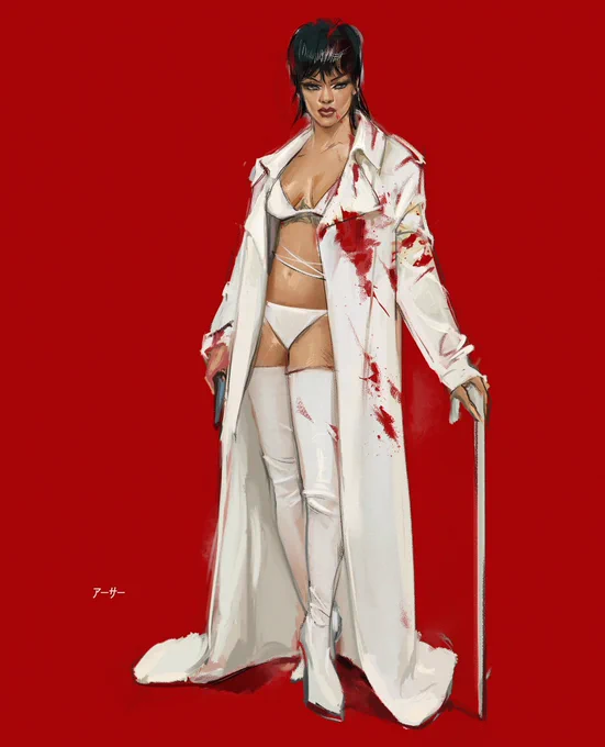 Had to! @rihanna 🩸 