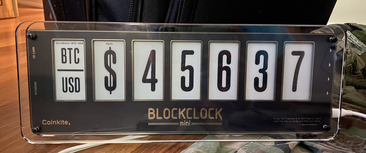 livisheffield's tweet image. My husband has wanted a #blockclock since they were released, so I surprised him with one for his birthday ! 
Happy birthday my love ❤️
#Crypto