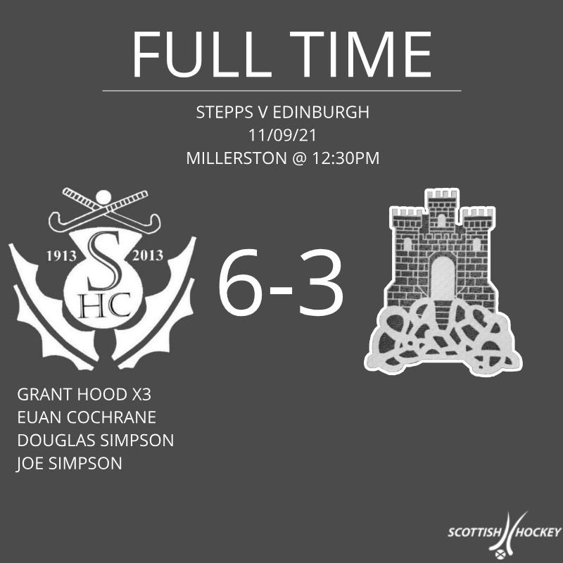 steppshc's tweet image. Victory for the boys in black in the opening game of the season!!! With a hat-trick from captain @Ghood10 and goals from Euan Cochrane, Douglas and Joe Simpson, Stepps 1st XI ensure the three points go to the home team #steppshc #hattrickhero #itsallblackandwhiteformebaby