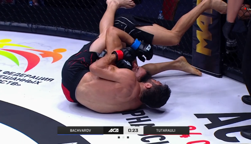 Grabaka_Hitman's tweet photo. Bite mark on the arm of Raul Tutarauli after attempting a face crank on Plamen Bachvarov. Not sure if it was intentional or not. #ACA128 https://t.co/WstE3xR7k7