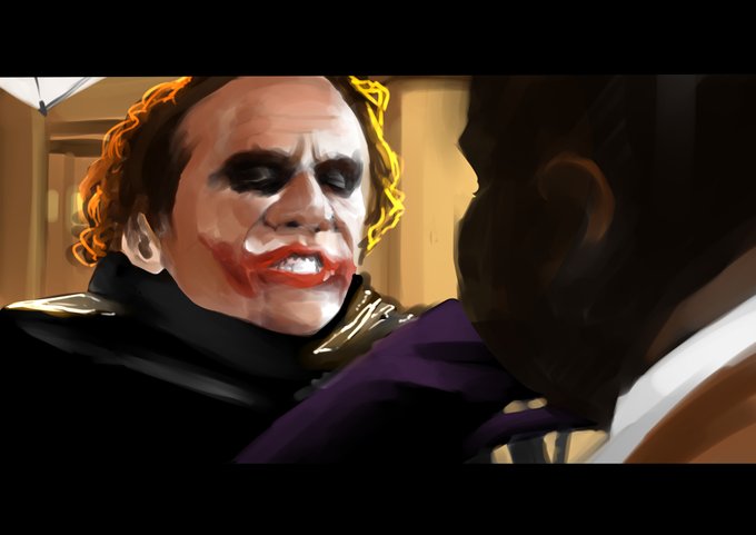 すいまはスランプになったときにジョーカーを描くことでリセットできます 