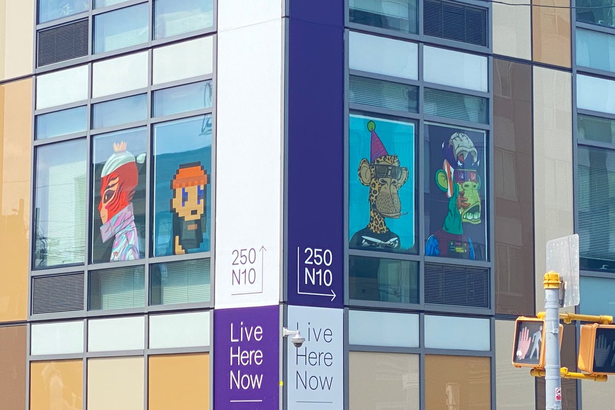 PackripEwing's tweet image. NFTs are everywhere in Williamsburg…