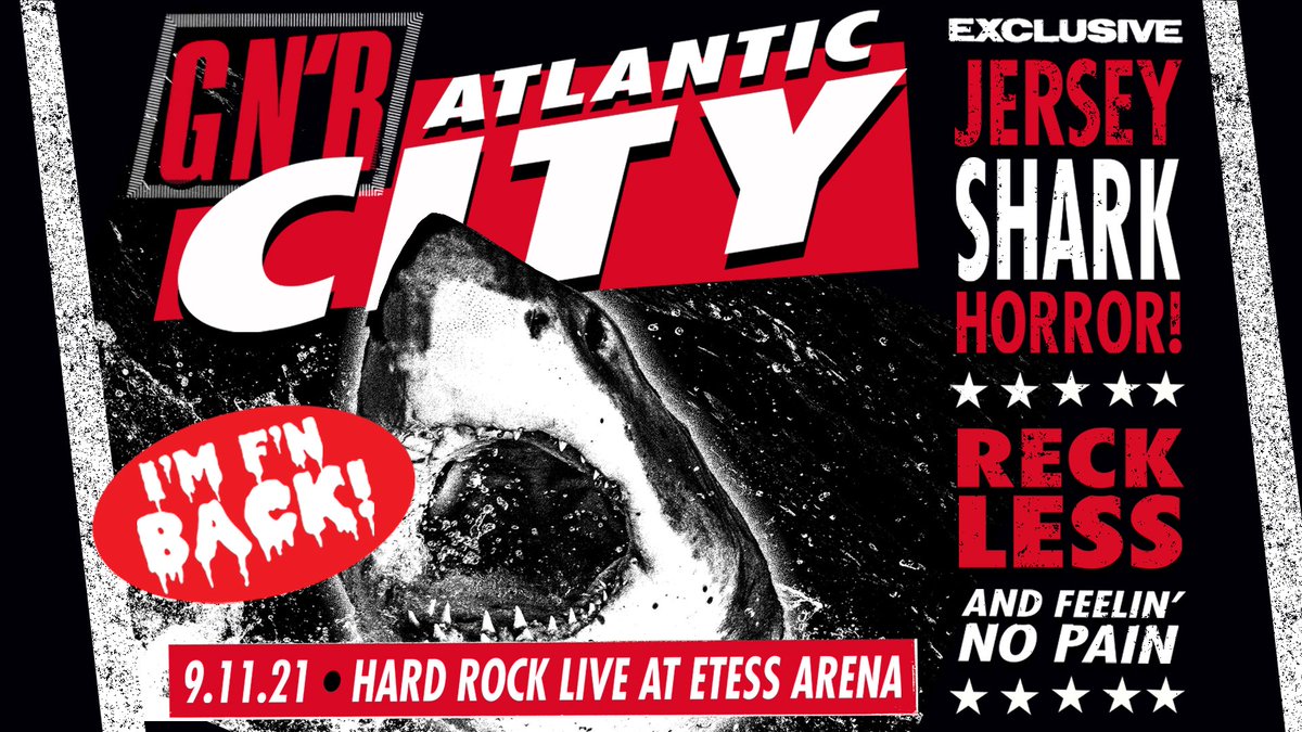 gunsnroses's tweet photo. Atlantic City. We’re rocking two shows this weekend. Are you ready? https://t.co/FcJ1DcUOND