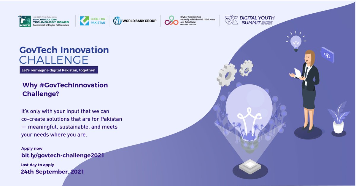 KPDYS's tweet image. Be the spark that leads to meaningful change.

Head over to bit.ly/govtech-challe…

There are prizes 🏆 for the best entries  

#GovtTech #CivicTech #DYS21