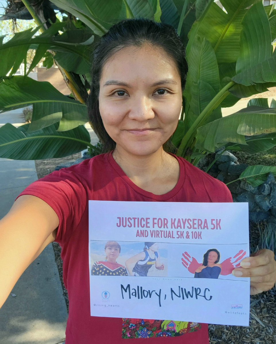 Today we're joining the #JusticeForKaysera 5K Run/Walk virtually! Authorities have ignored her case, letting her murder go unpunished &amp; preventing her family from getting the justice they deserve. #MMIW #MMIP <a href="/_risinghearts/">Rising Hearts</a> <a href="/Justice4Kaysera/">JusticeforKaysera</a> <a href="/MKNAGLE/">Mary Kathryn Nagle</a> 
Join: bit.ly/3zio7zn