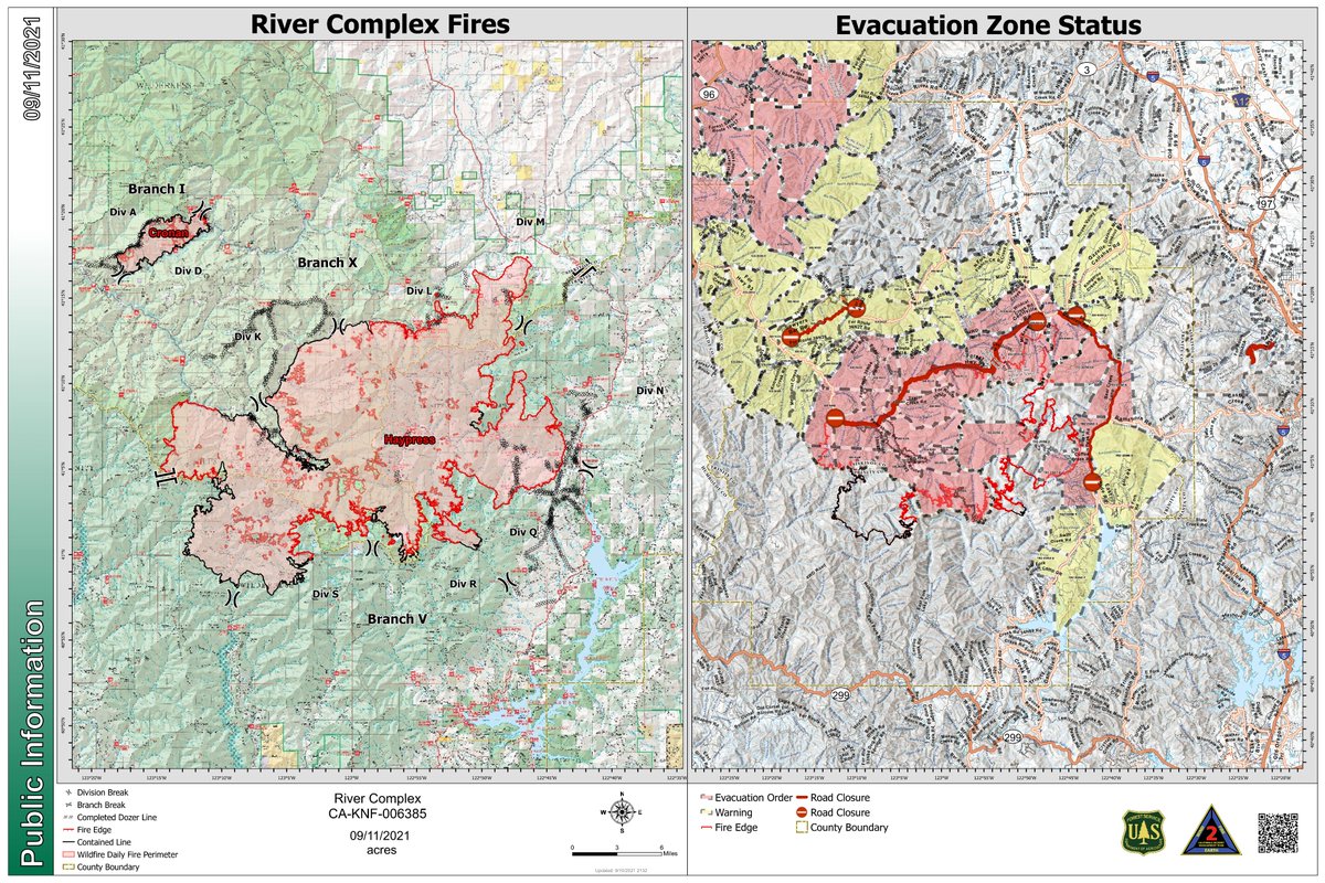 Klamath_NF's tweet photo. #RiverComplexFire Update
9.11.2021 
Team is working with @Cal_Fire &amp; @CAL_OES &amp; other agencies. Gains were made on the #RiverComplex, due to increased moisture from Thursday's rain. As conditions dry, fire activity will increase.
Info: https://t.co/1cTOdwWvUd 
#rivercomplex2021 https://t.co/4w3EnGFxdW