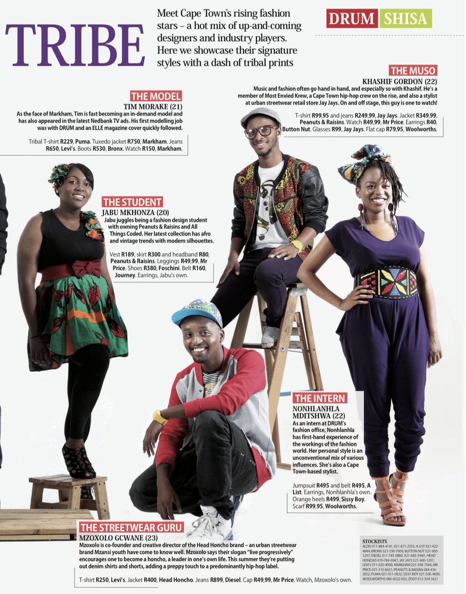 From the archives. <a href="/Mzo_honcho/">Lord Zange Aphoswe 🙏🏿</a> , this is you in a November 2011 issue of DRUM. I was so excited to feature you on the pages, highlighting your contributions in streetwear and the creative scene. You keep inspiring. Happy birthday, Mzo. 🥳💝