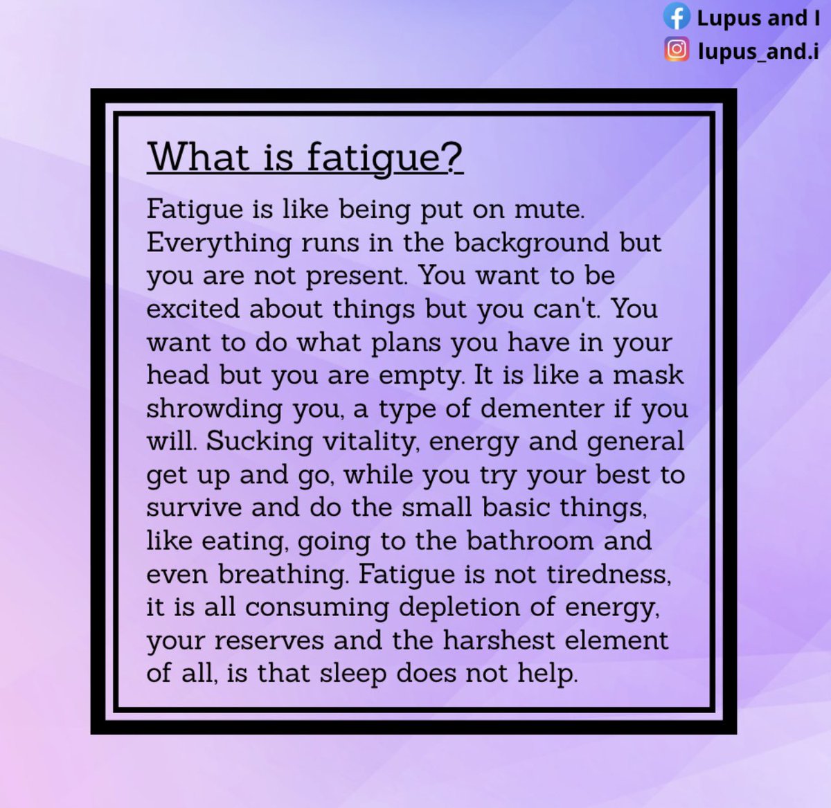 and_lupus's tweet image. 💜

#lupusandi #lupusandiclosedgroup #lupus #lupusawareness #lupusadvocate #lupuslife #lupusdiva #lupuswarrior #lupusfighter #lupuswillnotdefeatme #statingitlikeitis