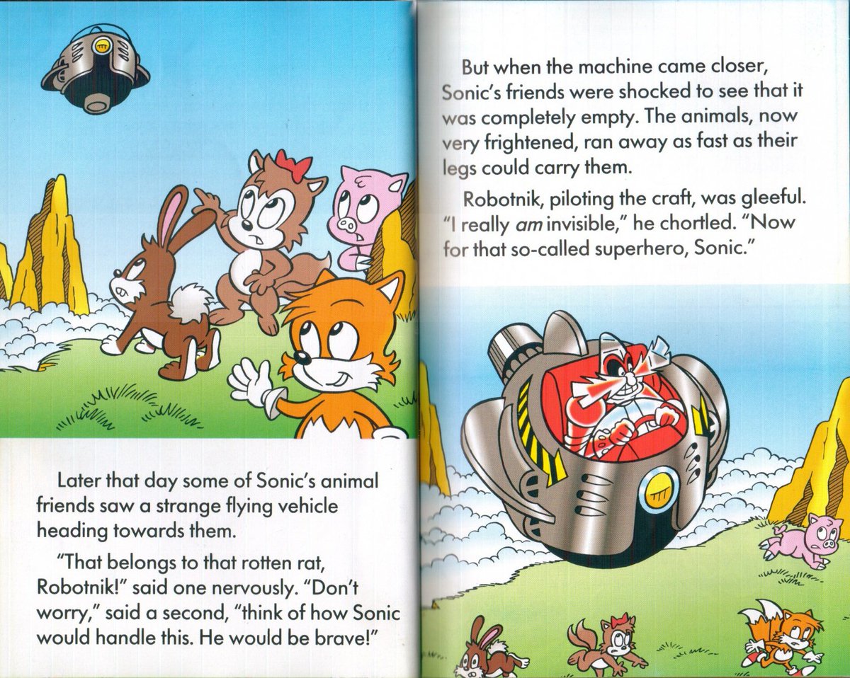 SatamHistorian's tweet photo. Did you know that in the UK Ladybird Sonic books, not only did they use the early Ricky-localized design of Sally, but they also drew her as having two Tails?

Find out how the UK adapted elements from the SoA story bible SatAM was loosely based on and more in the upcoming book! https://t.co/pLRSX5ykrc