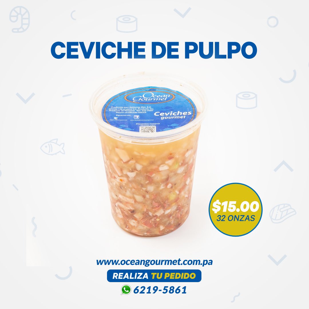 OceanGourmet's tweet photo. ¿Están listos para el fin de semana? ¿Ya probaron todos nuestros ceviches? 🤩 

Disfruta nuestro ceviche de pulpo 🐙 en sus diferentes presentaciones. 

Haz tu pedido en nuestro sitio web: https://t.co/m8YOZxlVxT, por las apps de ASAP o PedidosYa o vía whatsapp al: 6219-5861. https://t.co/CIEIZfdbSR