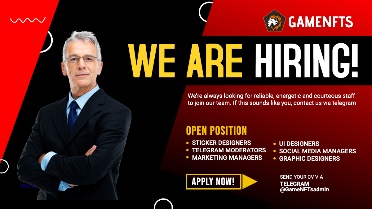 Applicants must be able to work without any admin supervision. Must have at least 5 years of experience in the cryptocurrency industry. 
Send your CV to the username provided below