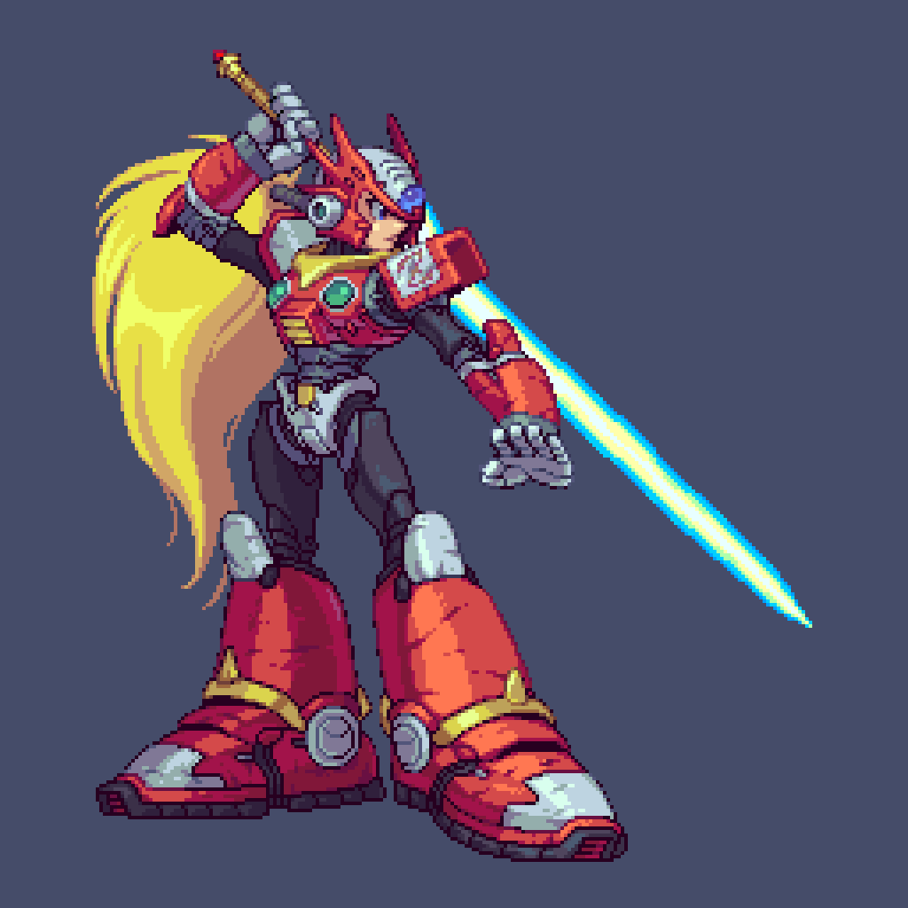 Omegachainoboy's tweet photo. Zero, have a nice weekend my friends 🍻❤️🥰✌️
#pixelart #Megaman #aseprite https://t.co/8uk4e6dm42