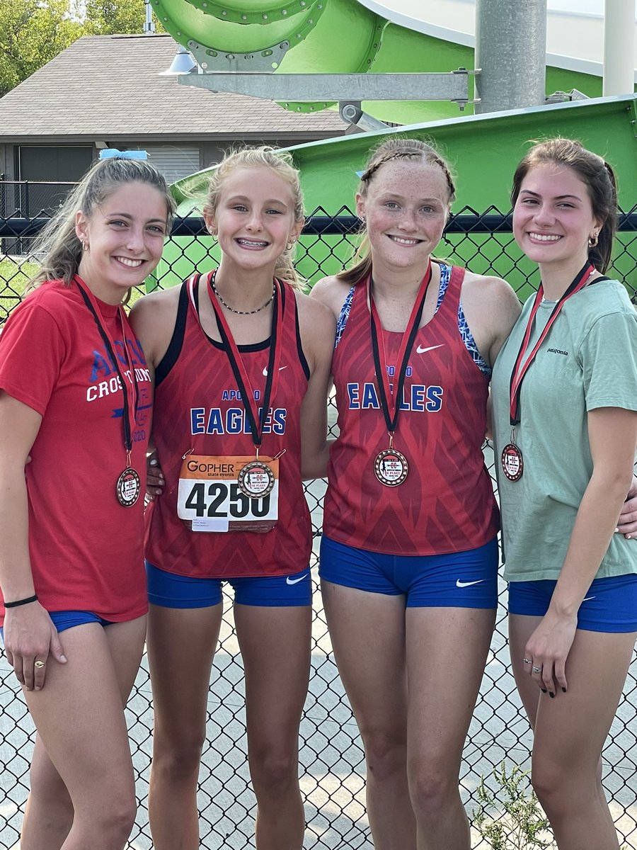 apollo_xc's tweet photo. Our award winners from today’s Monticello Cross Country Invite! Congrats to all! #BringingHomeTheBling https://t.co/jFn1YGePTn