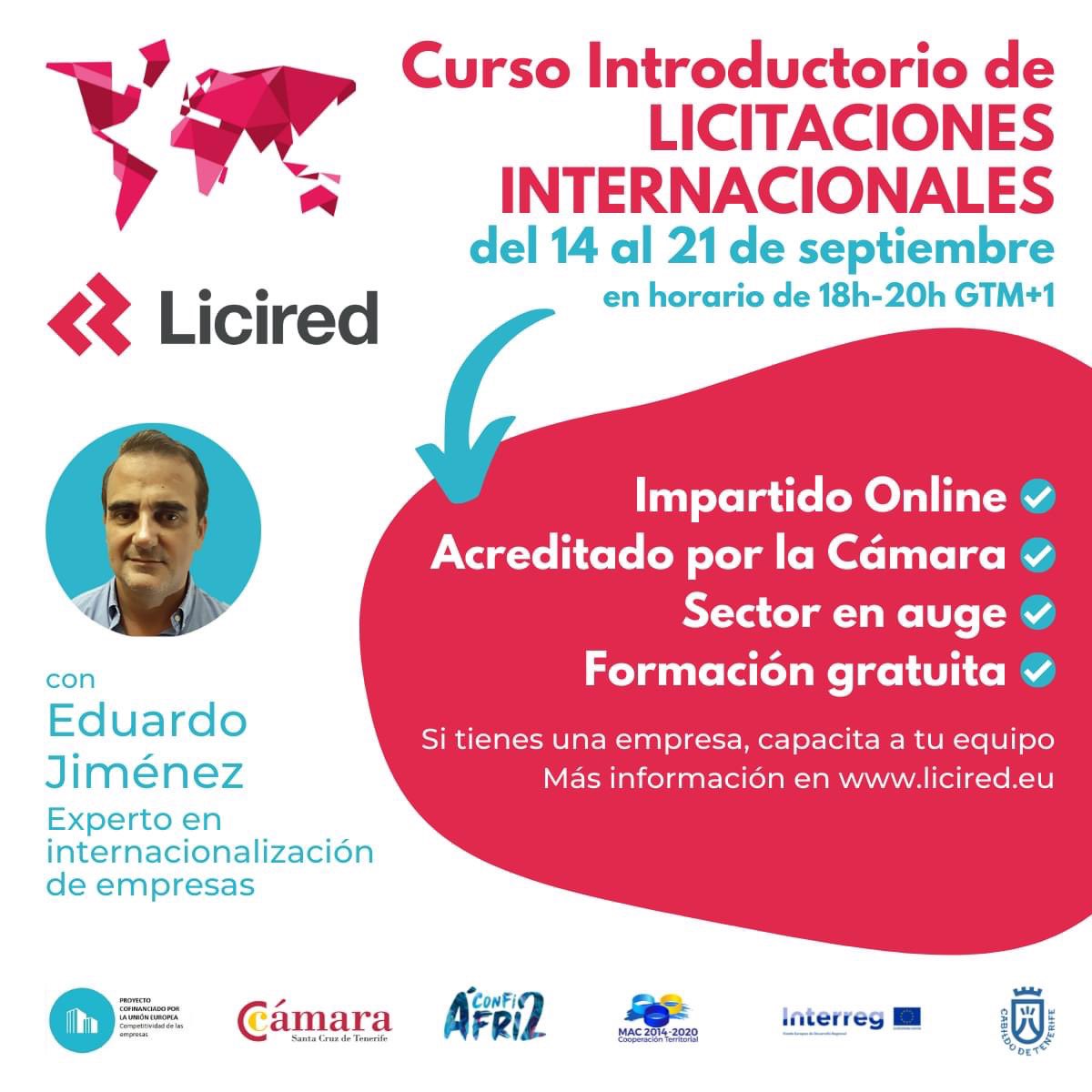 estefanuchi83's tweet photo. ✅ Desde Acción Exterior creemos que este curso es muy útil para las empresas en cuanto a la internacionalización a través de las licitaciones.

Da comienzo el 14 de septiembre el curso introductorio de #LicitacionesInternacionales.

 🌐👉https://t.co/J47fjnn7Ik

#AccionExterior https://t.co/Slm1rT6zSr