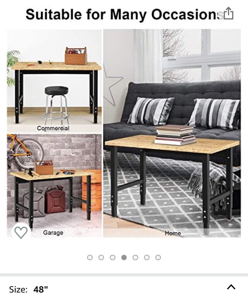 enderprize's tweet image. I’m building a little workshop/YouTube desk area in my studio, and finding some AMAZING photoshopped product photos on Amazon. 

Apparently this 48”x24” table can SHRINK down to the perfect living room coffee table 😂🤣

#MagicTable #WizardsWorkshop