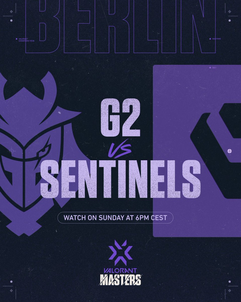 vct_emea's tweet photo. EMEA looking strong as we go into day 3 of #VALORANTMasters 

Tomorrow @G2esports takes on @Sentinels at 6PM CEST https://t.co/oWNQ0iquok