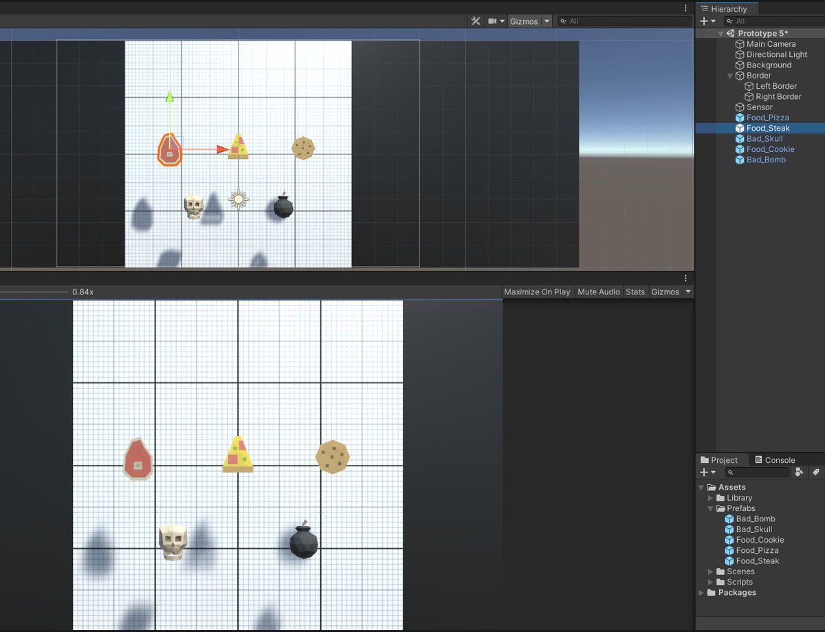 jonataspierre's tweet photo. I'm going to another new prototype and there will be food again... why will there be? because I love food!!! lol lol

#unity #unity3d #gamedev #madewithunity #unitygames #unitygameengine #csharp #programmer #gamedeveloper #gamedevelopment #unitygamedev #unitylearn #devlife https://t.co/BSZKcpodb9