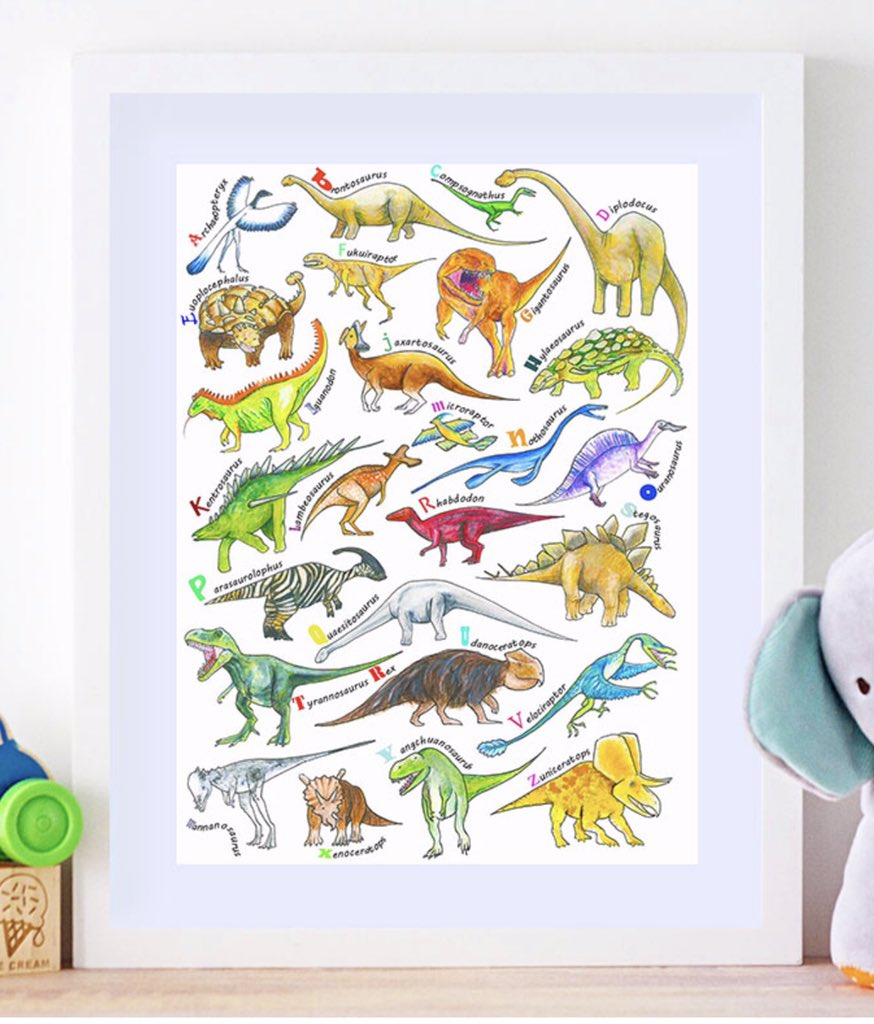 Type FREEPOST at checkout for #freeshipping at sarahgregorydesigns.co.uk 
#nursery #dinosaurs #Watercolourpainting #nurseryideas #learning