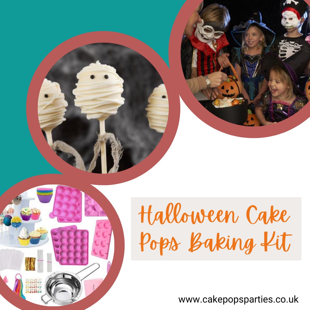 Halloween Cake Pops Parties Baking kit comes with cake pops ingredients and cake pops baking equipment in one box. You can also make lollipops and cupcakes as well. bit.ly/39etfcF #Halloween #CakePops #Baking #Kit #CakePopsParties #cake #cakes #cakedecorating #food #love