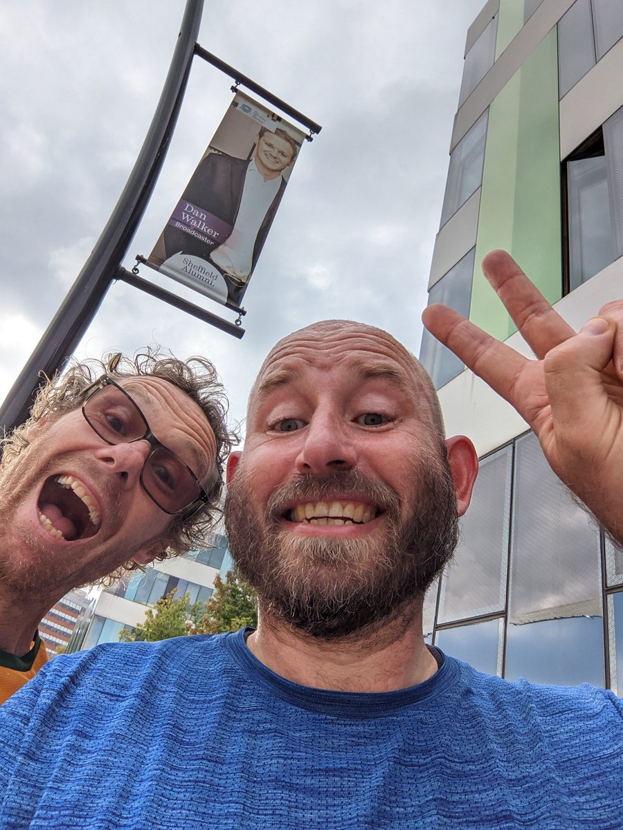 Hey <a href="/mrdanwalker/">Dan Walker</a>  saw you on the final leg of the <a href="/Sheffhalfpint/">Sheffield Half Pint Marathon</a>