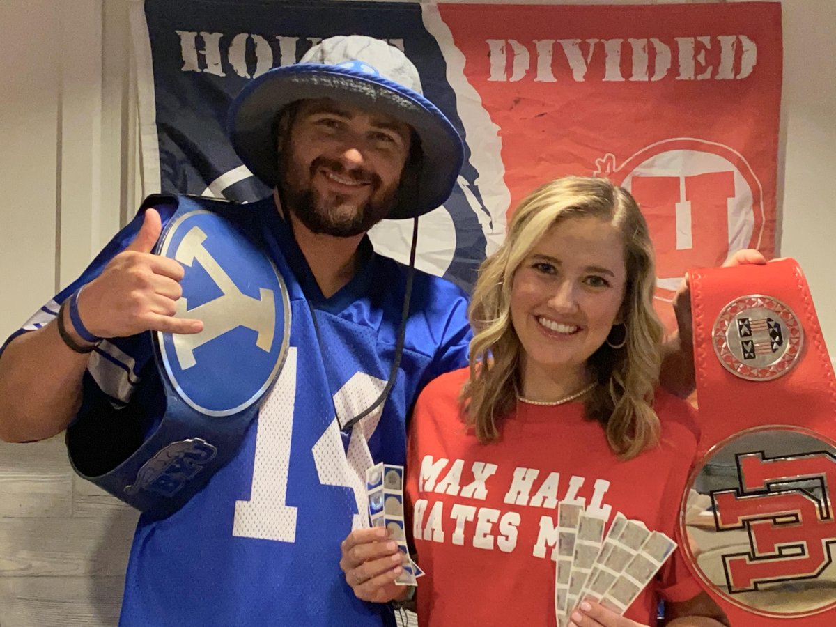 Excited to announce: We are now Officially Licensed with BYU and Utah. #HouseDivided #HolyWar 🤝Pumped to launch some new products through these partnerships! #SwaggerBelt #MarriedUp