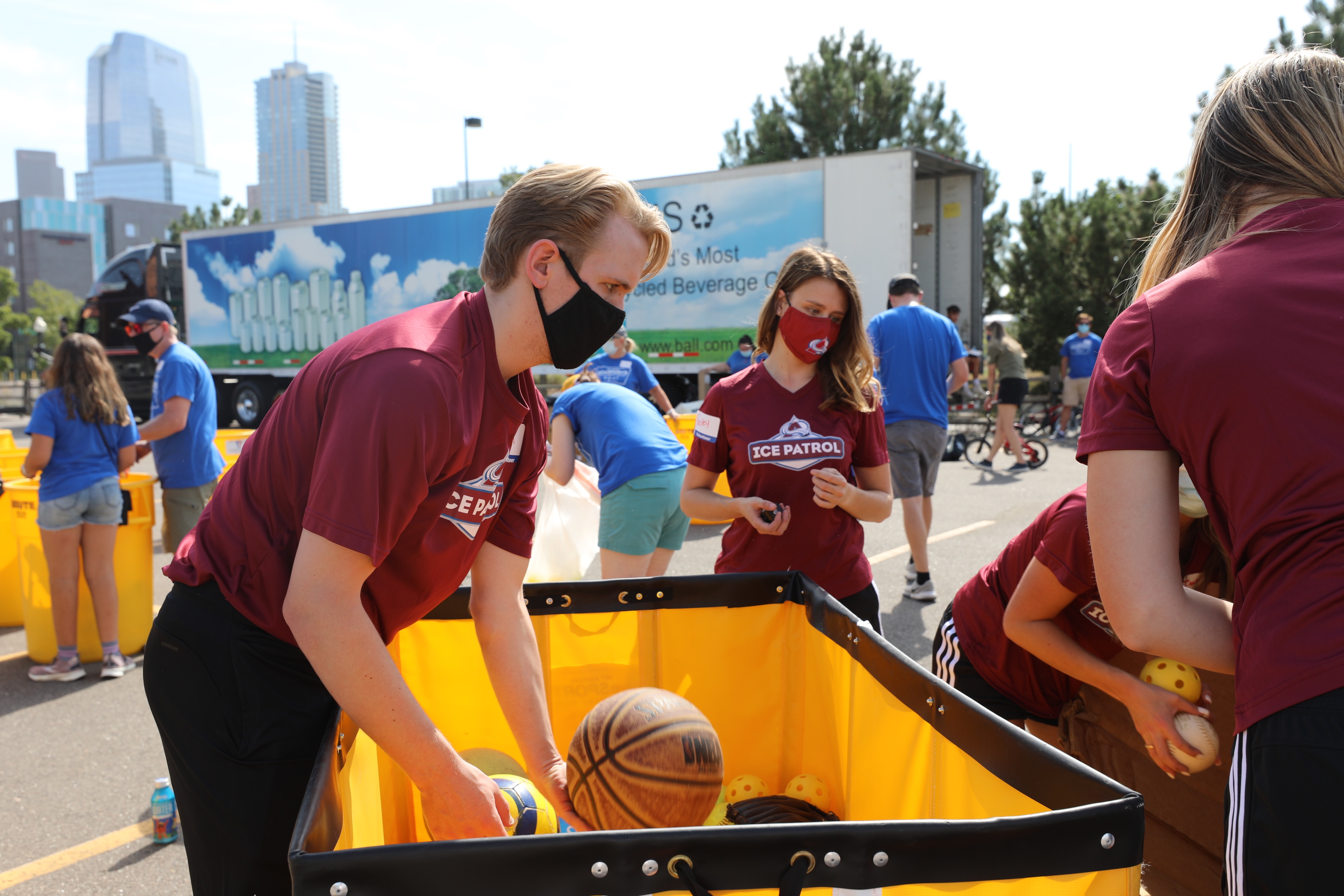 Colorado Avalanche giveSPORTS Equipment Drive set for this