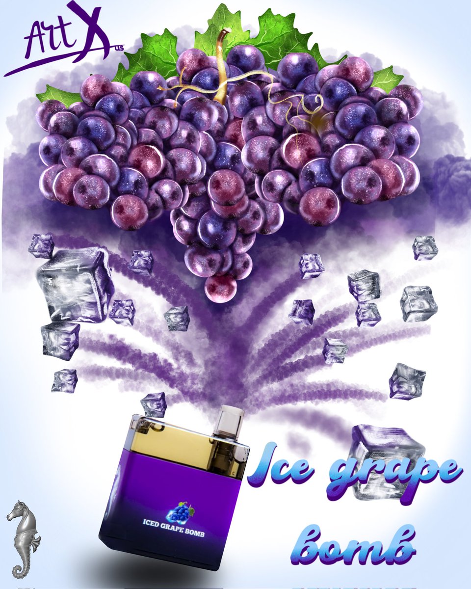 One of the flavours that I did for <a href="/artxecig/">artxvape</a> 
.
.
.
.
#artist #artwork #ArtistOnTwitter #digitalart #digitalartist #artoftheday #drawing #illustration  #posterdesign #artistsontwitter #procreate #painting #digitalartwork #digitalpainting #poster #graphicdesign #advertising