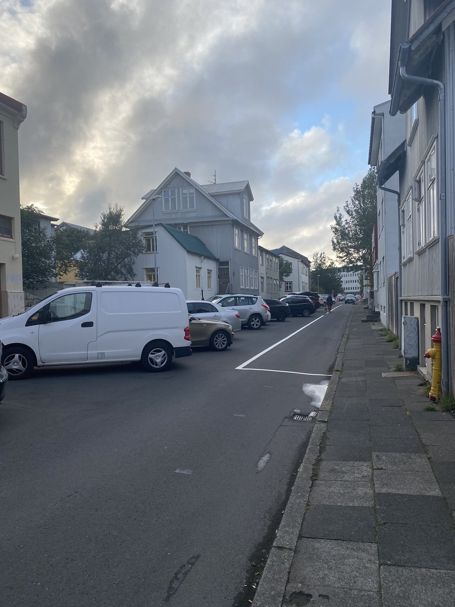 hvað ætli borgarskipulagsfólkið hafi verið að reykja þegar nýju bílastæðin á nýlendugötu voru teiknuð upp?