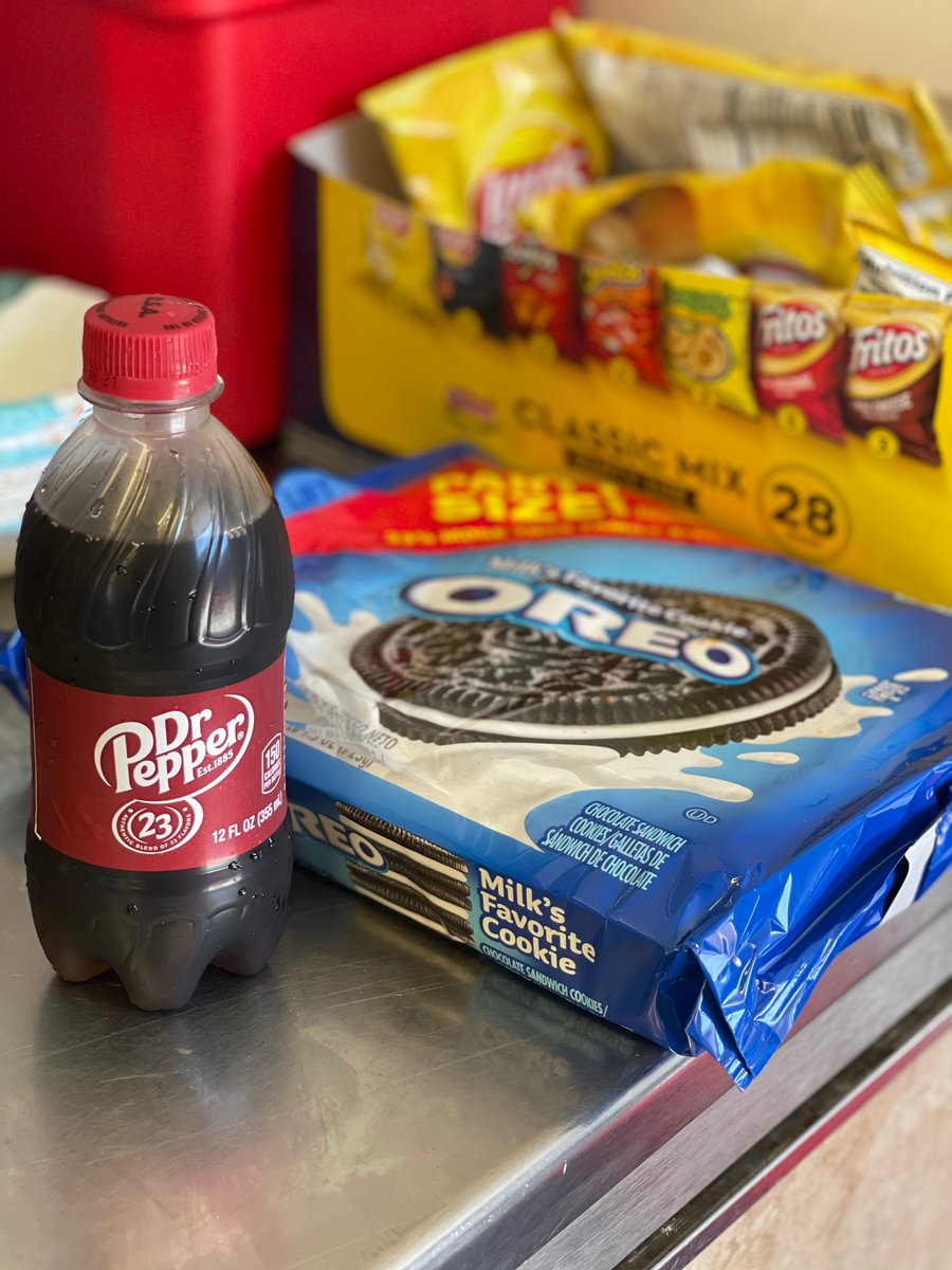 theoneNonlyJKD's tweet photo. Two of my favs just waiting on me for this @CARSTour race day! 🏁😍 Our truck driver Kenny always has the hauler stacked up. #SnackGameStrong https://t.co/81VVSFJzPx