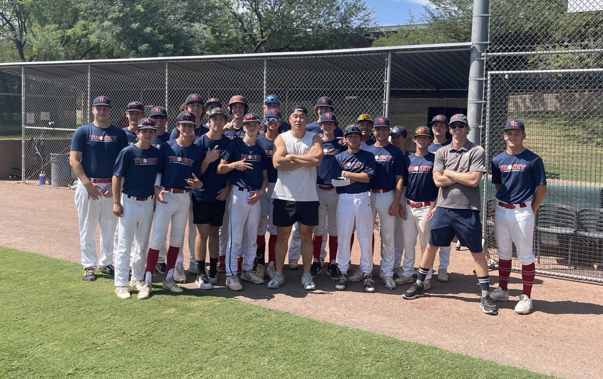 Went to BWW last night with the wife and some kids came up to me and asked if I could stop by their game.

So I did.

Gotta do it for the kids.

<a href="/sdtroskyredbird/">San Diego Trosky Redbirds Baseball</a>