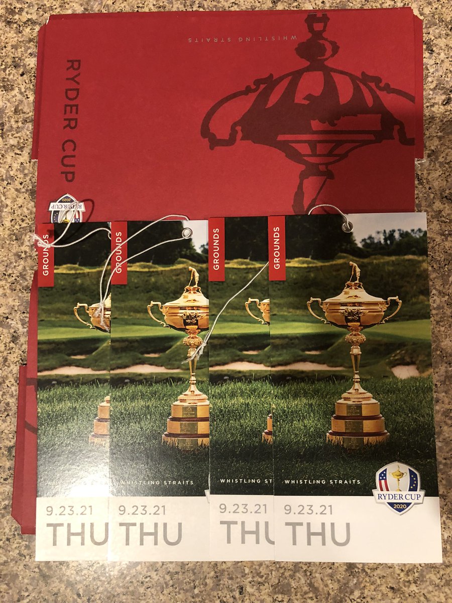 Have 2 Wednesday &amp; 4 Thursday Ryder Cup tickets for sale, asking face value for what we paid from PGA lottery. Message me if interested.