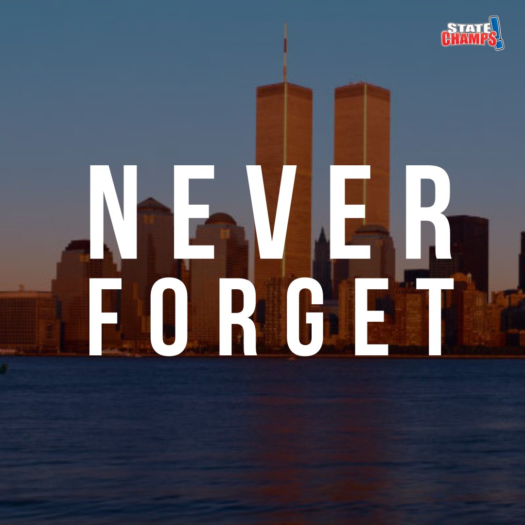 YellowFlagProd's tweet photo. 20 years later, we will always remember. #NeverForget https://t.co/W6TkB5lhKl