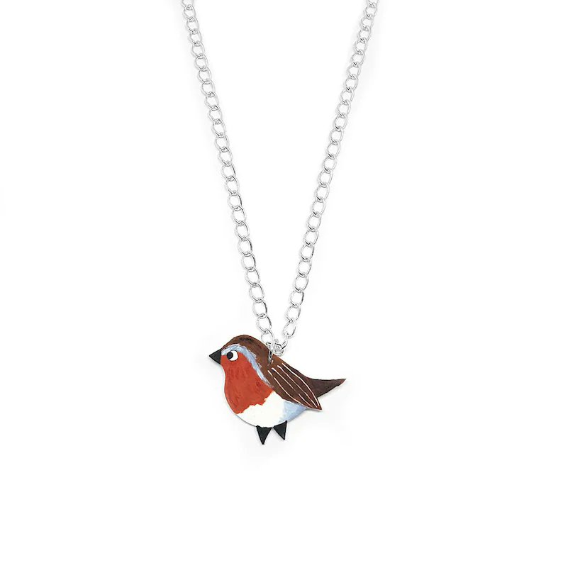 Good evening #handmadehour How are you? I make and sell jewellery just like this cute robin necklace. etsy.com/uk/listing/782… @handmadehour
 <a href="/HMNation/">Handmade Nation</a> #etsy #womaninbizhour #crafthour #handmade #giftideas #shopsmall #necklace #fashion #jewellery #jewelry #robin #nature #bird