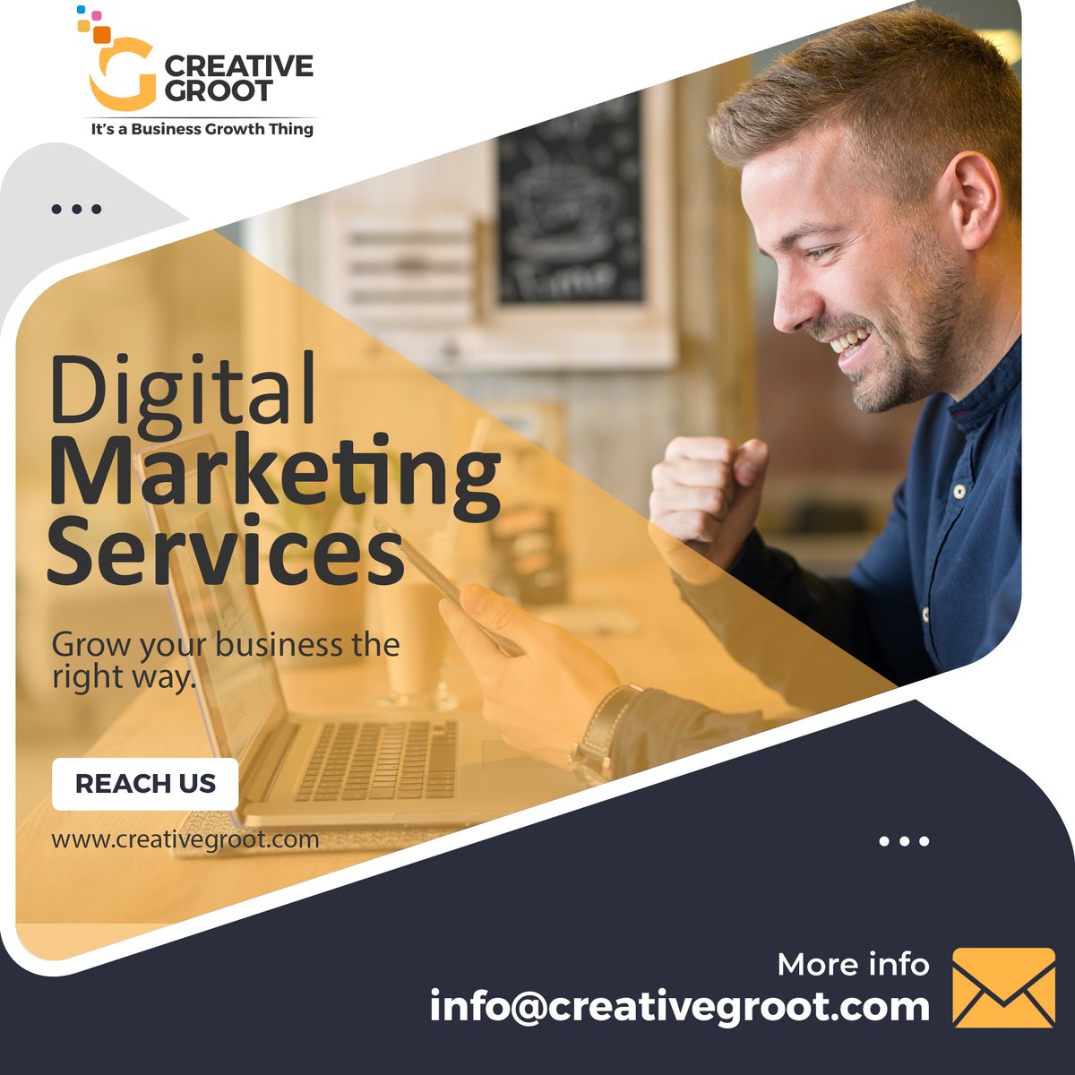CreativeGroot's tweet image. We'll take your brand to new heights by producing creative marketing campaigns that precisely target your ideal customers, resulting in additional opportunities.
Reach Us: creativegroot.com
Email: info@creativegroot.com

#digitalmarketing #marketing #socialmedia #branding
