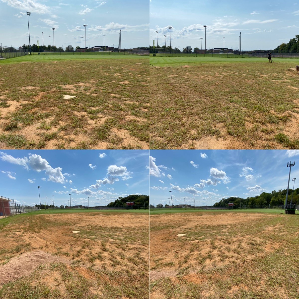 GFHSSoftball's tweet photo. Huge progress in only 3 hours! Shoutout to McKenzie, Hailey, and Katherine for donating some of their time on this beautiful Saturday!! βοΈβ€οΈππ₯ softball conditioning is right around the corner!! Interest meeting info soon! #GFRedWolves #Softball #FieldCleanUp @G_FHSAthletics https://t.co/dNOCFh8SG5