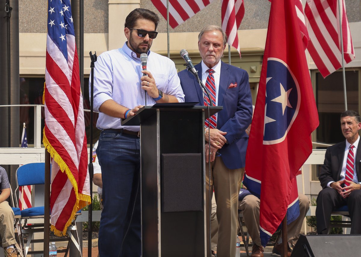 CityofJacksonTN's tweet image. The City of #JacksonTN, along with VFW Post 6496, on Saturday, September 11, 2021, held the 20th Recognition Commemoration in Remembrance of #September11 , 2001. View more photos here: bit.ly/2XiVZhV