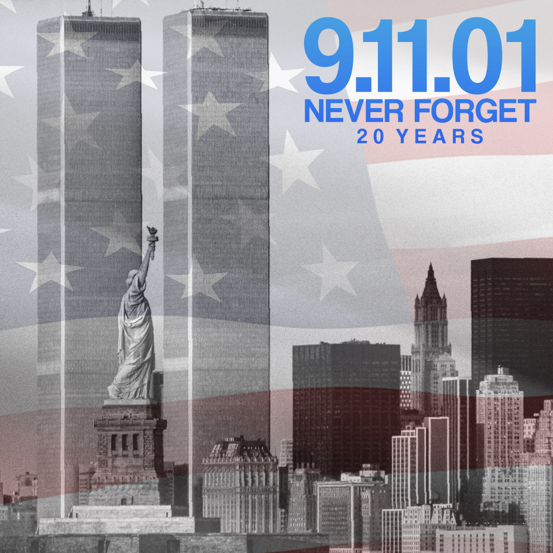 SongHeroMusic's tweet photo. Today we grieve for the lives of lost loved ones while also honoring the bravery and sacrifice of the responders to the tragic attack on this day 20 years ago. #NeverForget https://t.co/RVbqoV3AWP