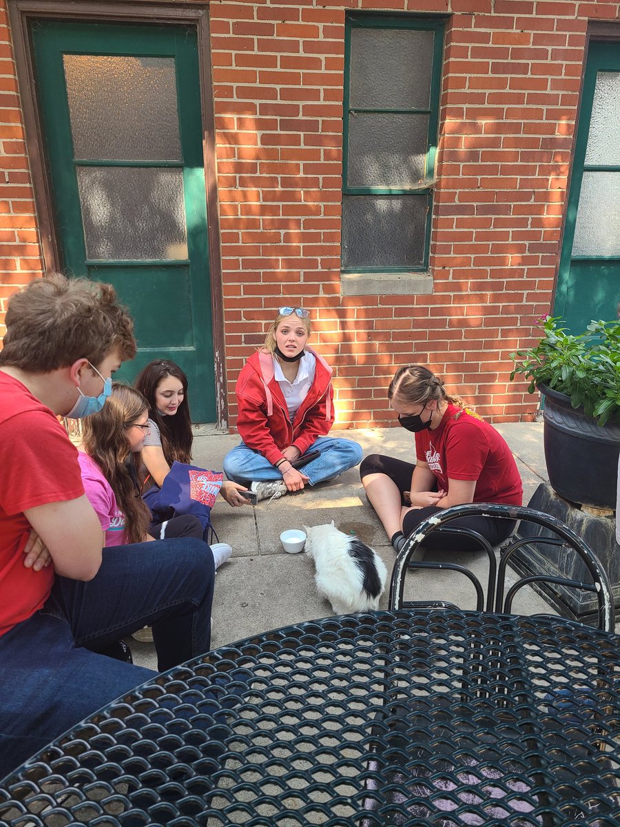 We found a cat during squad bonding while eating ice cream today. Its name is WOTUS in honor of the water of the US. #iykyk