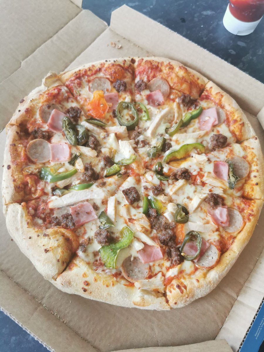 steveynoon's tweet photo. @Dominos_UK Saturday night ruined. Chad, derby. @CallumMillward1 https://t.co/p1EOLbkpnZ