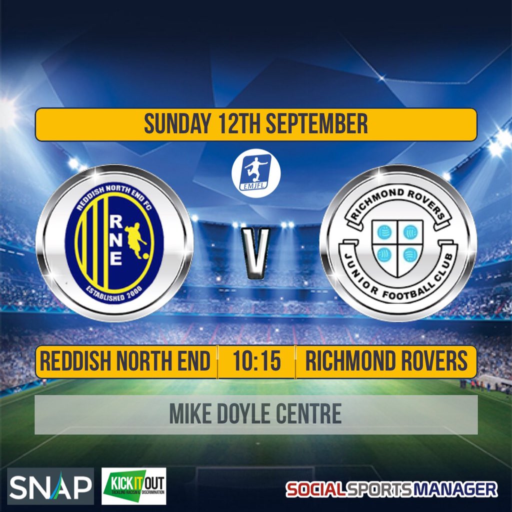 Reddish North End U13 Yellows tweet media