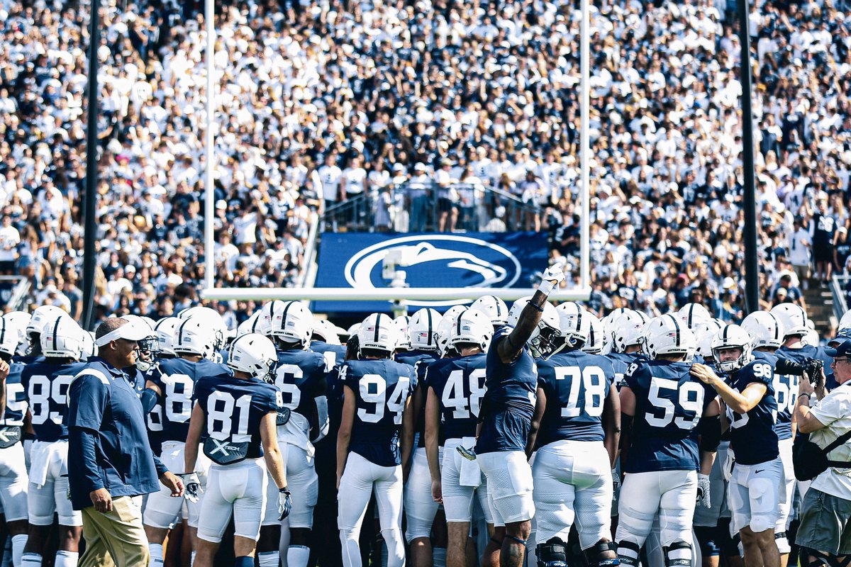 PennStateFball's tweet photo. It's great to be home. 🔵⚪️

#WeAre https://t.co/zWhtnN8kAh