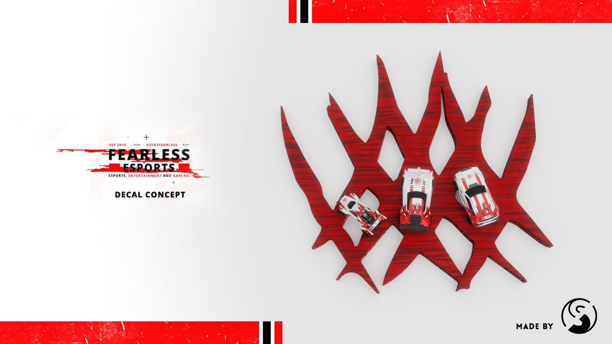 FearlessGG's tweet photo. NEW Rocket League Decals

We've kept this a secret for a little while. 

NOW THE OCTANE IS BACK IN STYLE AND SO IS THE SQUAD.

Created By : @ThatOneSuper 
#FearUS #StayFearless #RocketLeague https://t.co/pcOlJNw3Bp