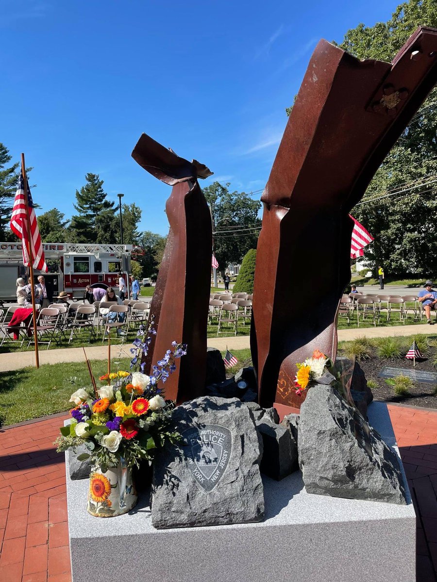 A few more pictures from this morning's remembrance at the Acton Public Safety facility on the 20th anniversary of 9/11.  Special tributes to Acton residents Phil Rosenzweig and Amy Sweeney who perished on American Flight 11 <a href="/LWVMA/">LWV Massachusetts</a> <a href="/ActonMAGov/">Town of Acton, MA</a> #September11 #remembering911