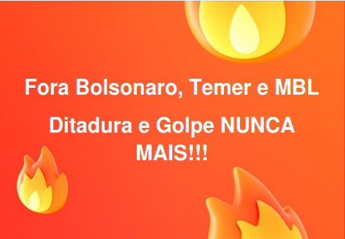 pjatoba's tweet photo. #ForaBolsonaro #ForaTemer  #ForaMBL  #REFORMEaPOLÍTICAjá  #DitaduraNuncaMais https://t.co/gUwQQ34f5I