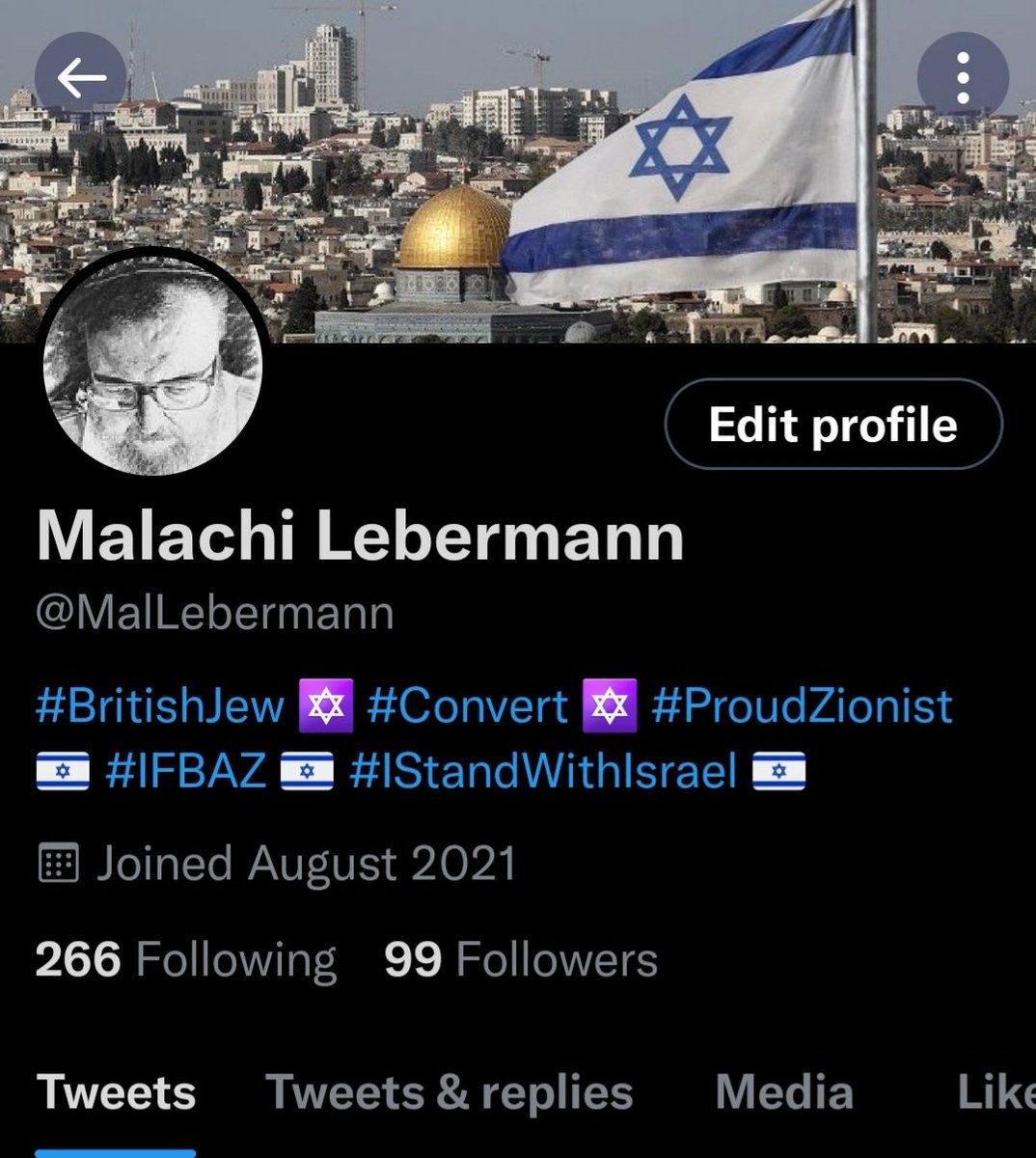 MalLebermann's tweet photo. 1 more follower needed to get to 100!!
๐ Very much appreciate any and all followers. ๐
#IFBAZ ๐ฎ๐ฑ
#IStandWithIsrael ๐ฎ๐ฑ
#IDF ๐
#ProudZionist ๐ฎ๐ฑ
#FightAntiSemitism โก
#NeverAgain ๐ https://t.co/IeKBjBjm2p
