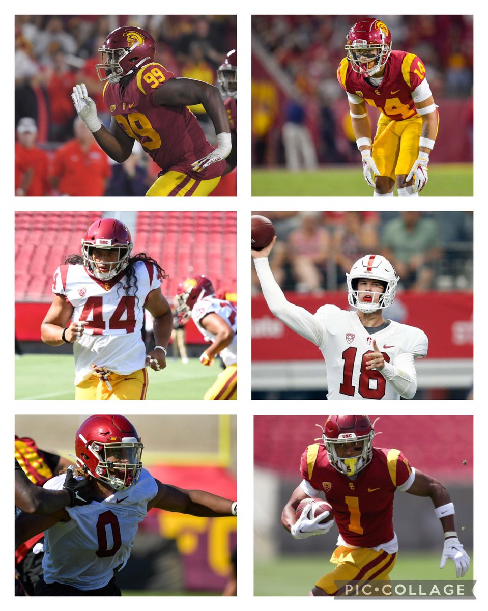 Cen10Football's tweet photo. Good luck to all of our former Huskies in the USC vs Stanford game tonight! #NextLevelHuskies https://t.co/jdUyoiqZ07