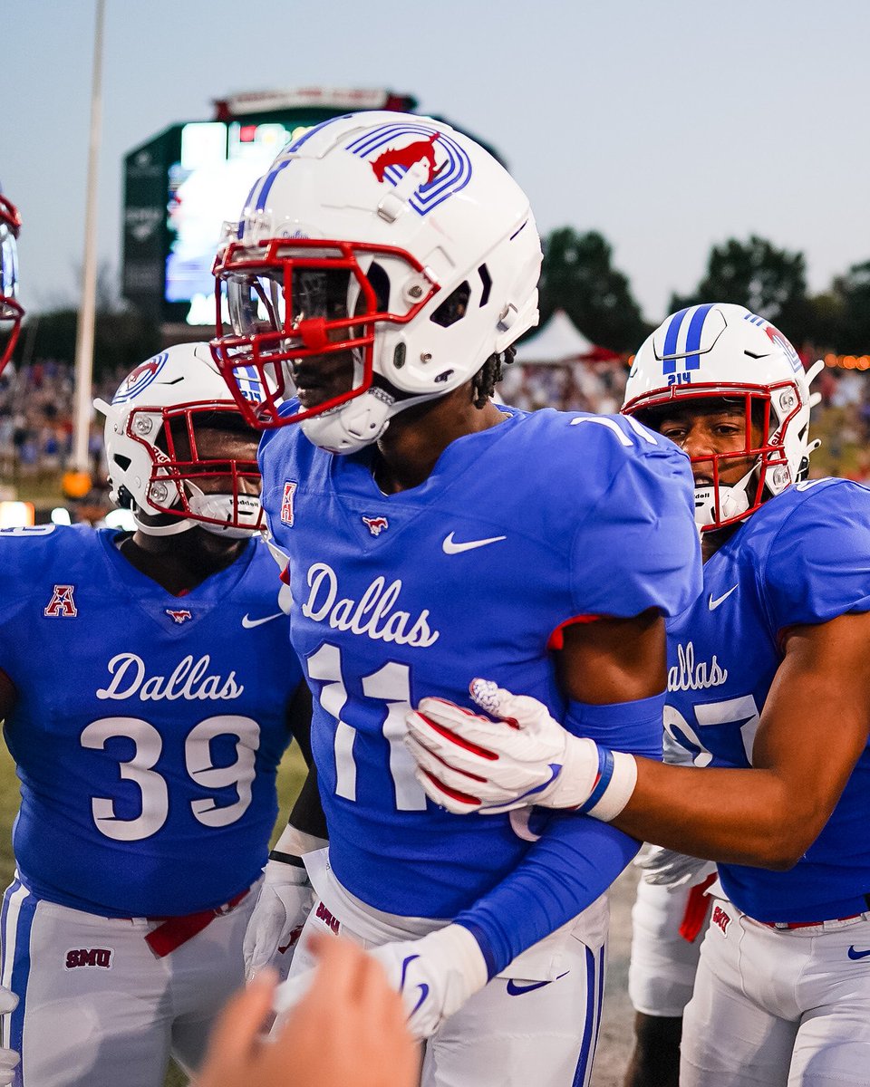 SMUFB's tweet photo. The response we needed. 

Mustangs lead 7-6 with 1:32 remaining in the half. https://t.co/iYmNAx0lQf
