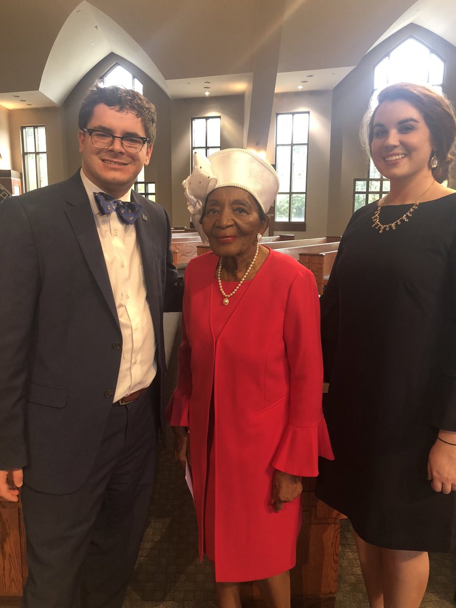 Happy 94th birthday to Dr. Christine King Farris—Dr. Martin Luther King’s sister and Dr. <a href="/BerniceKing/">Be A King</a>’s aunt. <a href="/StephSansLee/">Steph Sans Lee</a> and I had the honor to spend time with her when I preached at the historic Ebenezer Baptist Church.