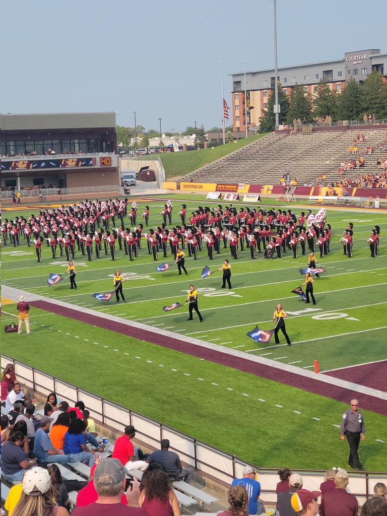 Former Fraser Ramblers Colin Rodgers (my boy!), Chad Bischoff, and Jakobe Neal perform in the <a href="/CMUniversity/">Central Michigan U.</a> marching band for the first home game! So proud!! Great job guys! <a href="/FraserSchools/">Fraser Public Schools</a> <a href="/FPSmusic/">Fraser Music Dept.</a> <a href="/C_Rodgers9/">Colin Rodgers</a>