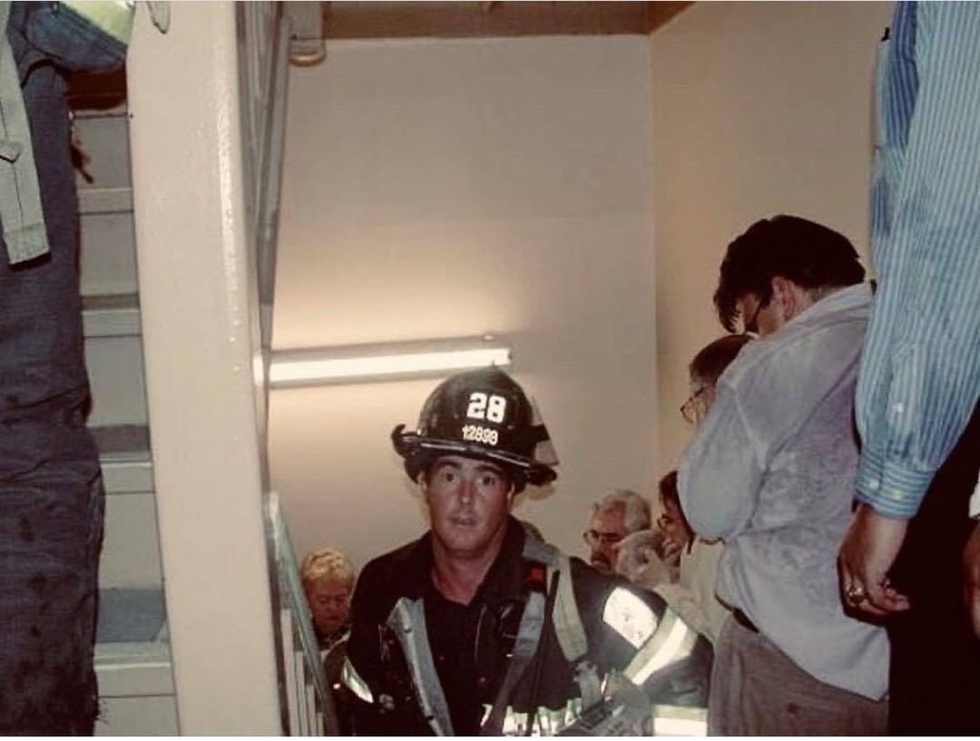 Repost @teamsouthflorida:  Of all the horror of that day, it is this image that seared my mind: 

He was charging into hell, against desperate crowds pressing out, to save those still trapped inside. 

Mortality and salvation colliding. 

Life resisting death.